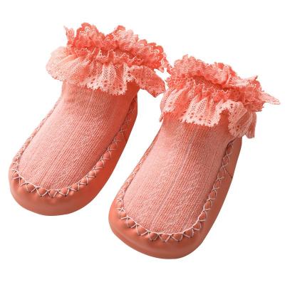 China Anti-odor hot sale baby shoes lace cheap soft lovely soft shoes for infant girls learn to walk to lace up cute kids shoes for sale