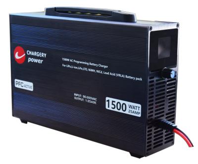 Китай 100V 1500W регулируемое напряжение тока зарядное устройство для батареи C10325 4S до 24S LiPo, NMC, LiFe, LiTo, Pb, 25A продается