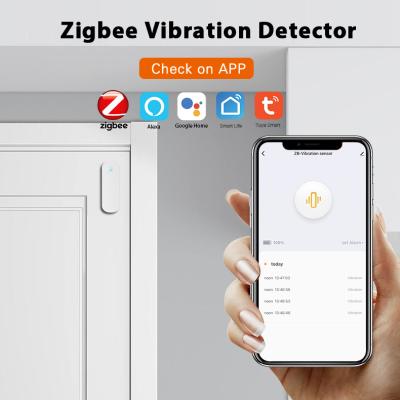 China Safety Edges & Zigbee Smart Vibration Sensor Detection Bumper Alarm, Anti-theft Smart Store Home Security, Real Time, Tuya Smart Life APP for sale