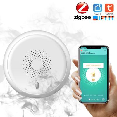 China Tuya Zigbee Smoke Detector Smart Home Security Alarm Automation Life System App Remote Control Smart Notification Compatible Zigbee Gateway for sale