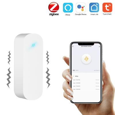 China Safety Edges & Bumper Door\Smart Home and Window Sensor ZigBee Tuya Smart APP Setting Vibration Detector Door and Window Alarm System for sale