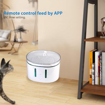 China Tuya WiFi Cat Water Dispenser 2.5L Pet Drinking Water Station Dogs Cats APP Control Circulation Automatic Automatic Filter for sale