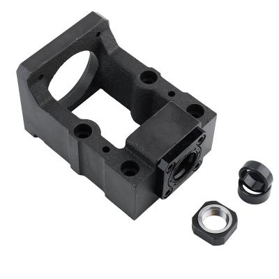 China Black Color 57 Stepper Motor Mount Bracket Long Working Life 3D Printer Brackets Carbon Steel for sale