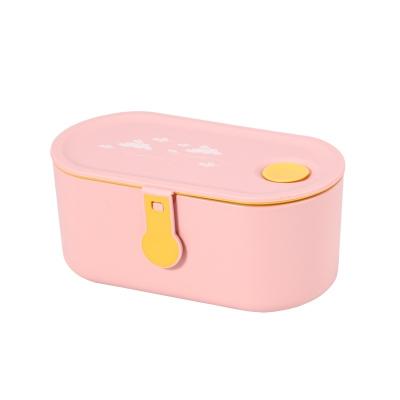 China Factory Direct BPA Free Heatable Food Storage Container Eco Friendly Portable Tiffin Box for Kids Adult and School Bento Lunch Box for sale