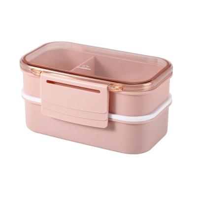 China Free Samples Heatable Product Bento Box Leakproof Double Silicone Food Storage Container Custom Lunch Box for sale