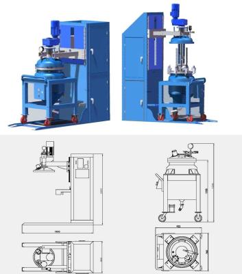 China Thin Film Degassing Vacuum Mixing And Injection Device OF APG Process for sale