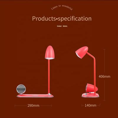 China Bluetooth Speaker Hotspots 2021 New Years Product Table Speaker 15W Wireless Fast Radio Charging Desk Lamp for sale