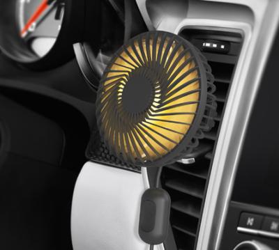 China Mini Fan with cooler LED light summer products car fan fan with kc certificate for sale