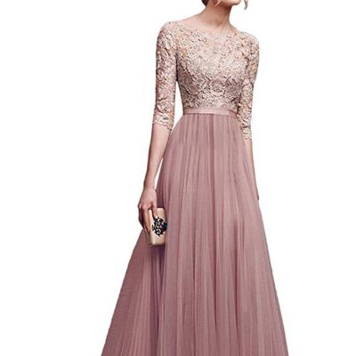 China Other New summer chiffon evening dress long dress large size women's wear for sale