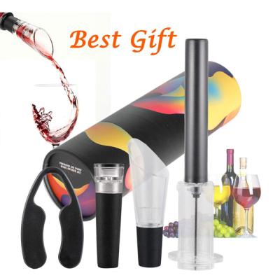 China New Air Pump Type Trending Products On Amazon Wine Accessories Air Pressure Wine Opener Set for sale