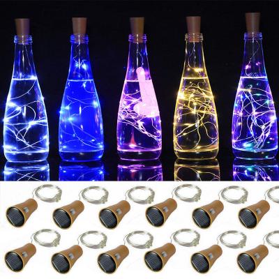 China String Lights 15/20 Line Light Bottle Cap Lights IP44 Solar App Christmas Ornament Lights for sale