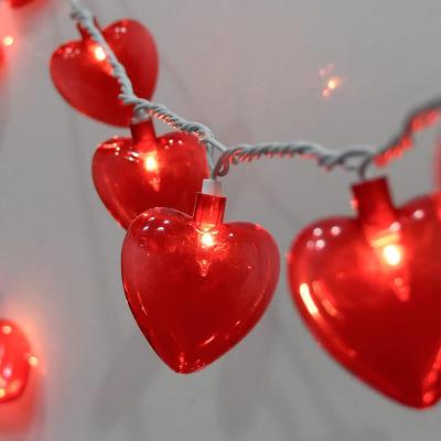 China String Lights Valentine Heart String Lights Inflatable Decor Christmas Street Arch Decoration Party Lights for sale