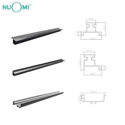 China Minimalist NUOMI Accessories Aluminum Profile Hidden To Pull To Handle Sideboard Aluminum Profiles Handle for sale