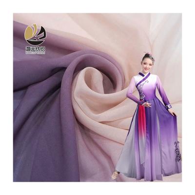 China Other Halloween style custom soft comfortable polyester chiffon digital printing fabric for costume for sale