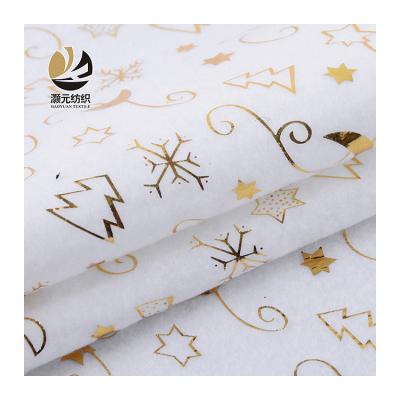 China Other China Snowflake Pattern Weft Foil Fabric Roll White Printed Knitting Porcelain for sale