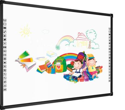 China 82 96 Inch Pizarra Digital Smart Portable Interactive Whiteboard Finger Touch School Supplies With Projector 82