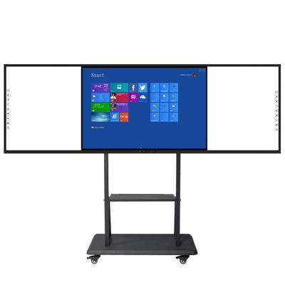 China Eiboard Multimedia LED Smart Blcakboard 146 Inches Large Size Classroom Writing Retention Blackboard Online tecahing Board 75inches for sale