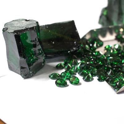 China Loose Zircon Green Zircon Oval Gems CZ Gem for sale