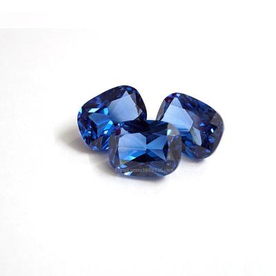 China Synthetic spinel blue green blue cushion cut synthetic spinel blue spinel 119# for sale