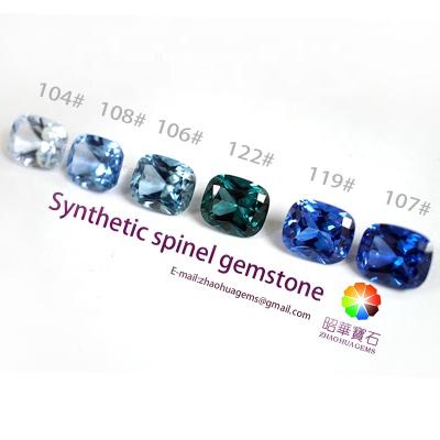 China Synthetic Spinel Multiple Colors Gemstone Premium Cushion Spinel Cut (Lab Created) for sale