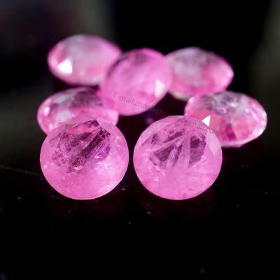 China Natural Fancy Round Crystal Cut Loose Compound Rose Natural Gemstone Crysta Gemstone for sale