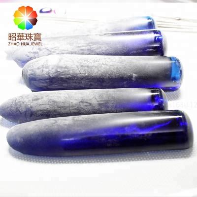 China Wholesale royal blue corundum sapphire gem raw materials #34 sapphire blue corundum synthetic materials for sale