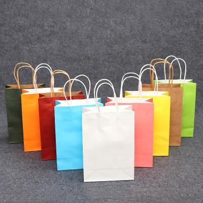 China 17cm*8cm*23cm Recyclable Custom Paper Candy Bags Gift Bags With Handle For Birthday , Party Paper Bag for sale