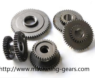 China Customized Double Diameter Standard Spur Gear Wheels Powder Coating for sale