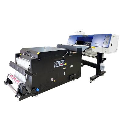 China Garment shops Yinstar 2 60cm head XP600 dtf printer printing machine for t shirts with shake drier oven for sale for sale