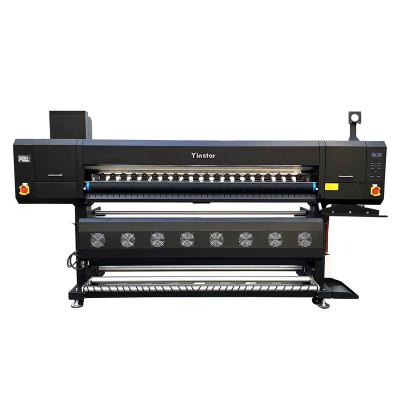 China Garment Shops Yinstar 8 Head Direct T-shirt Dye Sublimation Printer Machine Printing Textile With Air Tension System for sale