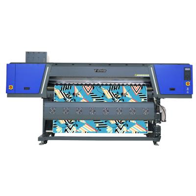 China Garment shops 8 head Yinsatr 1.9m automatic winding digital printing machine Yinsatr 1.9m large format fabric dye dye sublimation heatpress printer digital printing machine for sale