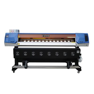 China Yinstar 1.8m indoor outdoor eco solvent large format advertising printer vinyl wrap printer printing machine price for sale