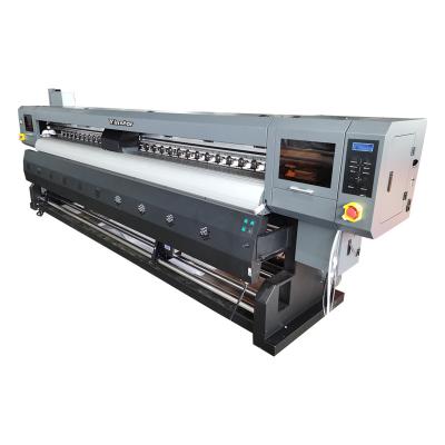 China Yinstar YD8324 large format print shops Yinstar YD8324 head digital eco print shops 4 cable sticker printer 3.2m solvent printing machine for sale