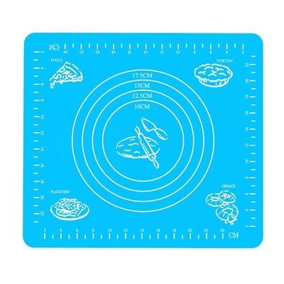 China High Guality Sustainable Blue Color 29*26cm Silicone Baking Mat Use For Cooking for sale