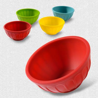 China 7cm Diameter Silica Gel Muffin Cup Round Cake Cup Silicone Stocked Multifunctional Baking Tools for Restaurant and Home for sale