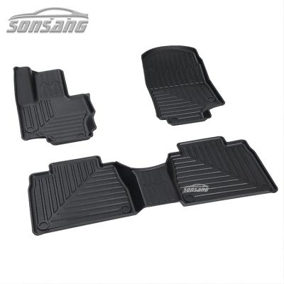 China Newest Waterproof/Dustproof/Non-Slip/Easy Clean Floor Mats For Benz GLE 2021 Full Set All Weather Strip Floor Liner Car Mats for sale