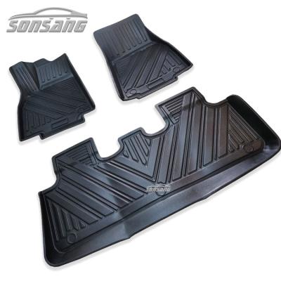 China 2020 Y Floor Mat Foot Carpet Interior Accessories Waterproof/Dustproof/Non-slip/Easy To Clean Car Model Mats For Tesla for sale