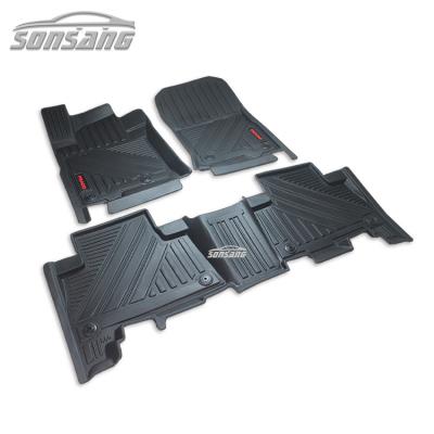 China SONSANG Factory Wholesale 3D Tape Floor Mats Customized Car Floor Mats Waterproof/Dustproof/Anti-Slip/Easy Clean For Prado 2014-2016 for sale