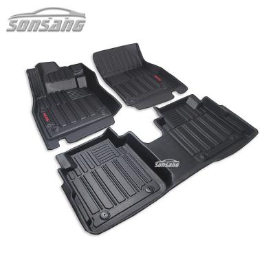 China SONSANG factory strip floor waterproof/dustproof/anti-slip/easy clean rubber mat/5d tpr car mat for nissan Terra for sale