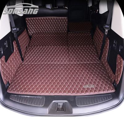 China Wholesale Quilted Car Waterproof/Dustproof/Non-slip/Easy to Clean Mat Custom Leather 3d Car Trunk Mat for sale