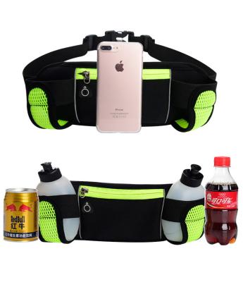 China Water Resistant Hydration Belt Running Belt with Water Bottle, Running Fanny Pack with Adjustable Straps, Large Pocket Waist Bag Phone Holder for Outdoor Sport for sale