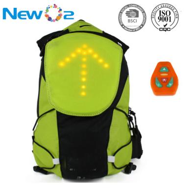 China With USB Factory Direct Sale LED Turn Signal Light Bike Recycling Backpack For Night Outdoor Sports for sale