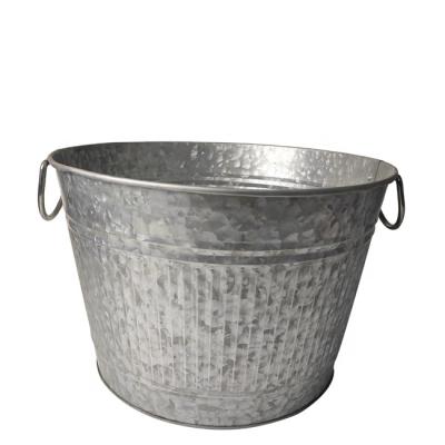 China Sustainable Customized Beer Tub Galvanized Large Champagne Ice Bucket Food Grade Environmental Friendly Metal for sale