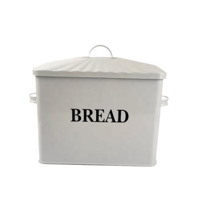 China Stylish Extra Large Farmhouse Metal Bread Box Sustainable For Kitchen Countertop for sale