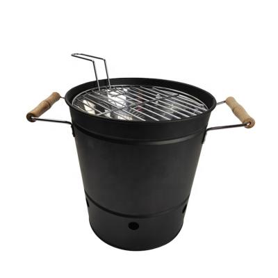 China Easily Assembled Galvanized Iron Charcoal Grill Bucket Powder Coating Color Pattern Logo Can Be Customized for sale