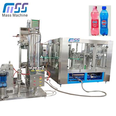 China Beverage 3 in 1 Monoblock Carbonated Paris Water / Soft Drink Filling Machine for sale