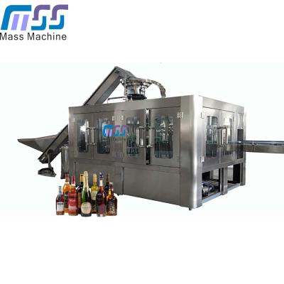 China small beverage bottle beer filling machine for glass bottle crown capper for sale