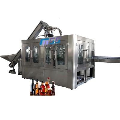 China Beverage Glass Bottle Vodka Rum Making Machine Wine Filling Machine for sale