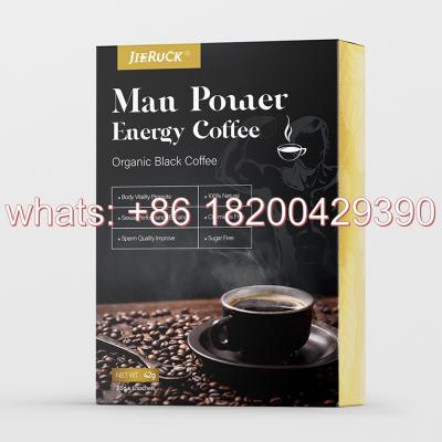 China Wholesale Very Cheap Price Black Maca Herbal Extract Man Power Energy Coffee For Male Enhancement for sale