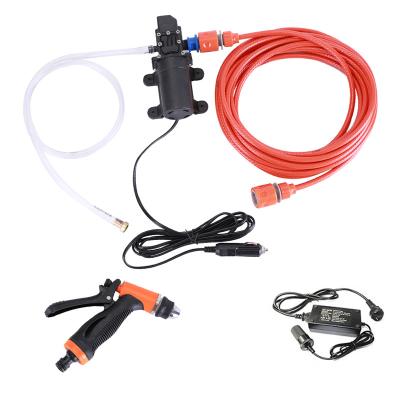 China Convenient High Pressure Gasket Portable Car Wash Pump Car Wash Cable Machine With Car Cigarette Lighter Adapter for sale